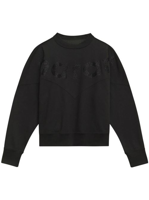 Houston cotton logo sweatshirt MARANT ETOILE | SW0006FBA1M77E01BK